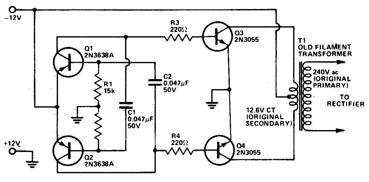 Dc To Ac Inverter Circuit Diagram Using 555 Timer Pdf